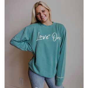 Love One Mint Crew Sweatshirt